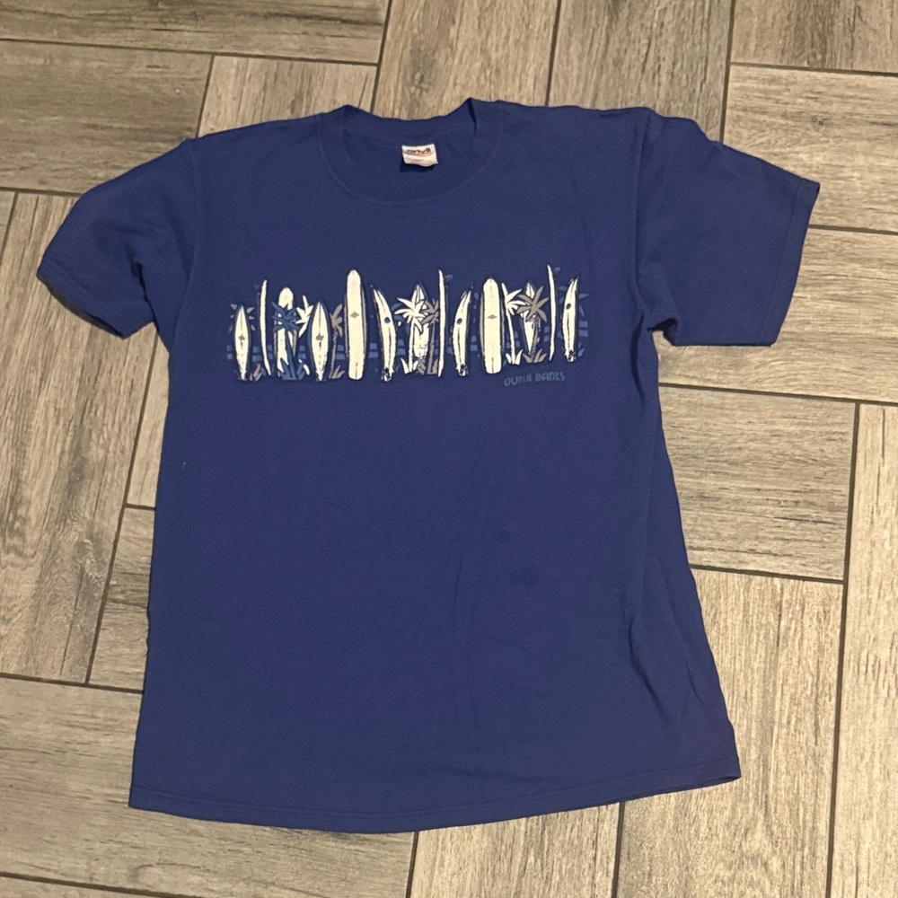 OluKai Men's Surfboard Graphic Tee - Blue